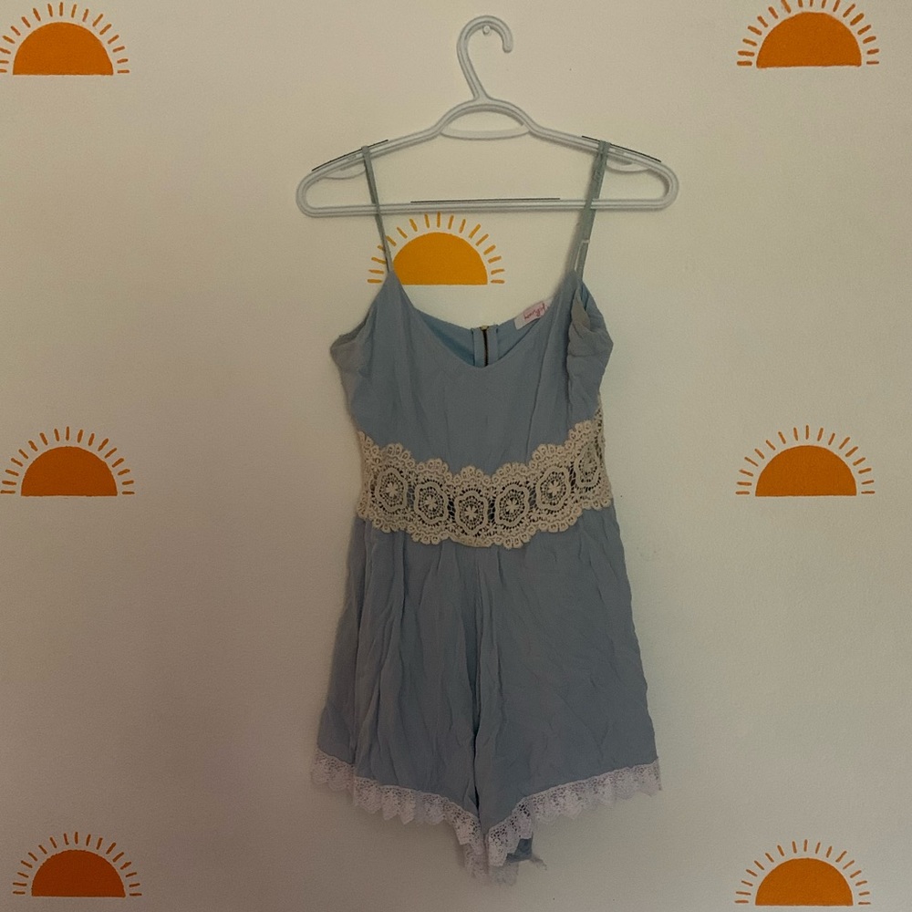 HenriGirl Baby Blue Romper